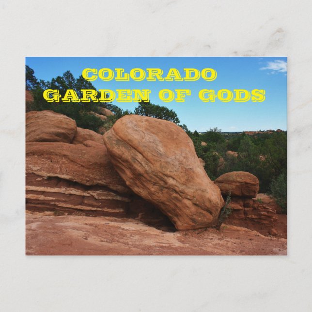 Colorado Jardin des Dieux Carte postale (Devant)