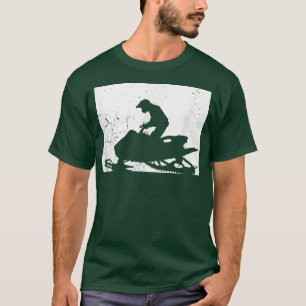 Colorado Karte Schneemobil Reiten Wintersport Schn T-Shirt