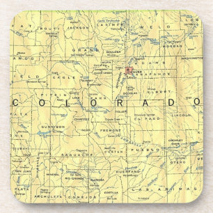 Colorado-Karten-Untersetzer Untersetzer