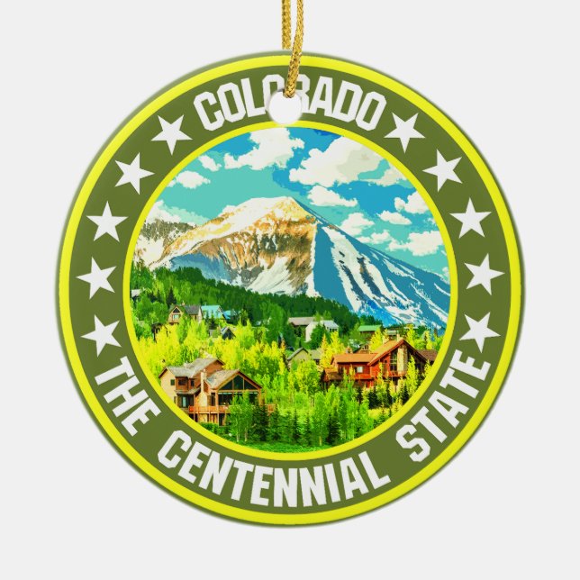 Colorado Keramik Ornament (Vorne)