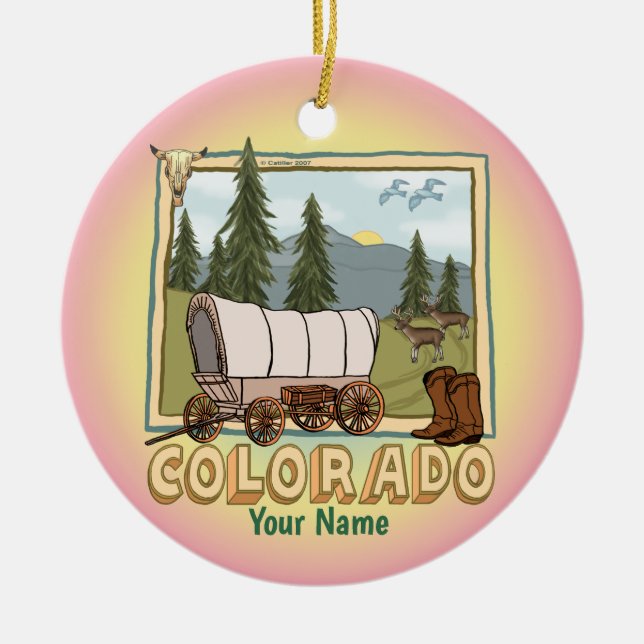 Colorado Keramik Ornament (Vorne)