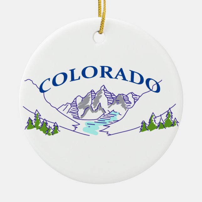 Colorado Keramik Ornament (Vorne)
