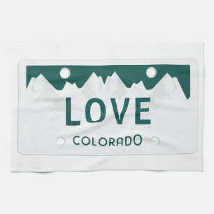Colorado-Kfz-Kennzeichen Handtuch