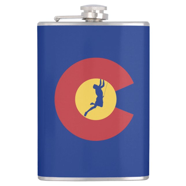 Colorado Klettern Flachmann (Vorderseite)