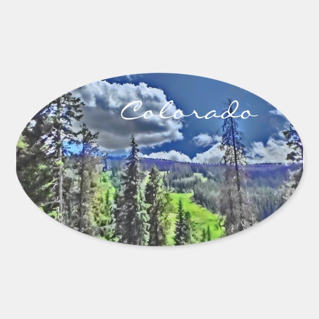 Colorado landschaftliche Aufkleber (Vorderseite)