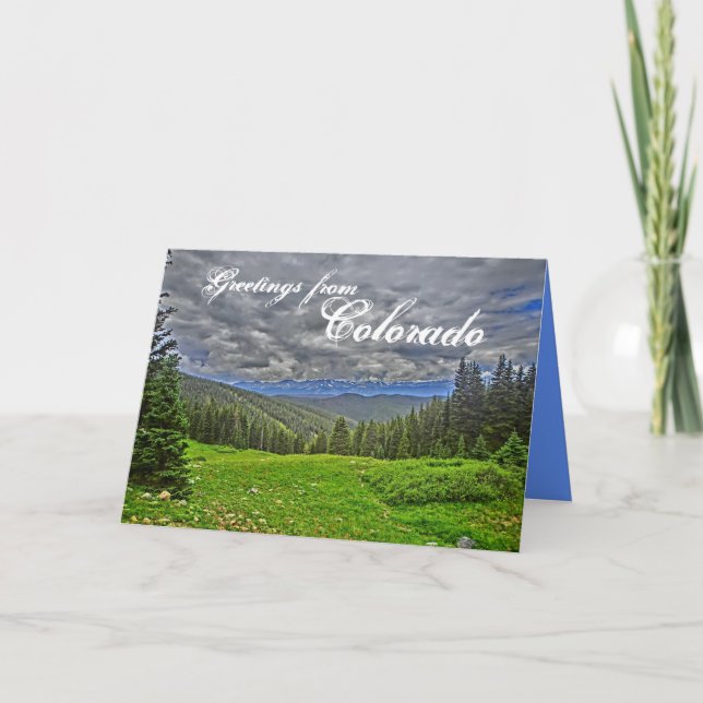 Colorado landschaftliche Grußkarte Karte (Vorderseite)