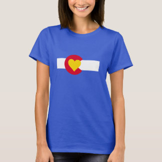 Colorado-Liebe-Flaggen-T - Shirt