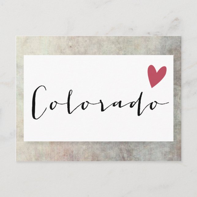 Colorado-Liebe Postkarte (Vorderseite)