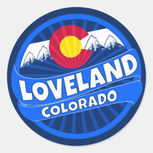 Colorado Loveland autocollant d'éclatement de mont