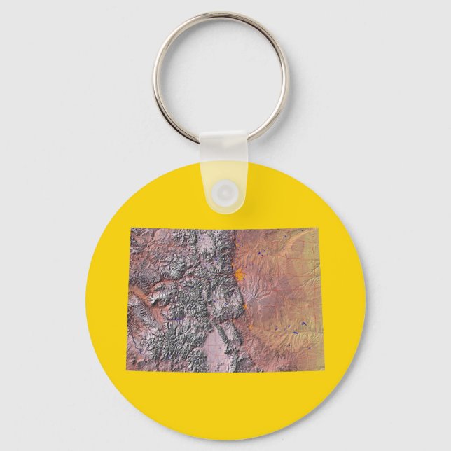Colorado Map Schlüsselanhänger (Vorderseite)