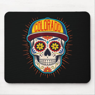 Colorado-Mexikanische Männer-Zuckerschädel-Unterne Mousepad