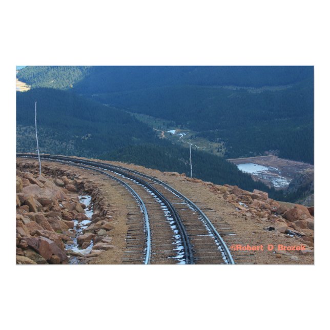 Colorado monter Pikes Peak Photo Poster. (Devant)