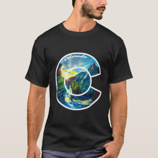 Colorado Mountain C Co Flag von Mcma T-Shirt