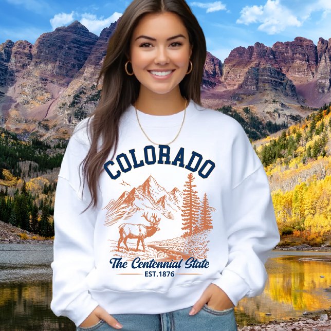 Colorado Mountain Deer Sweatshirt | Nature Lover  (Von Creator hochgeladen)