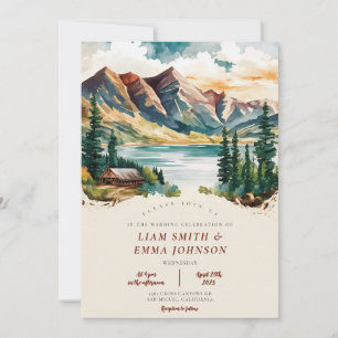 Colorado Mountain Destination Mariage Invitation