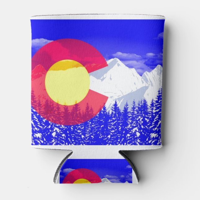 Colorado Mountain Flag Dosenkühler (Vorderseite)
