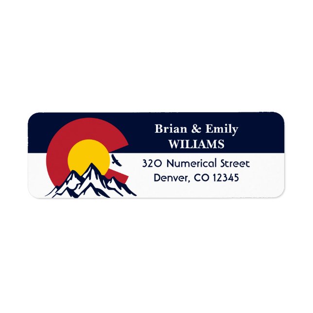 Colorado Mountain Flag Name City Street (Vorne)