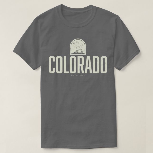 Colorado Mountain Goat Tan T-Shirt (Design vorne)