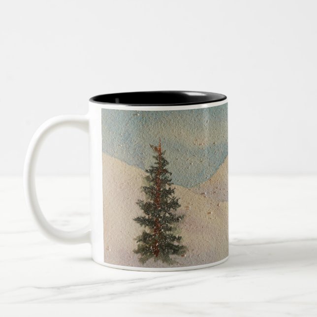 Colorado Mountain Snow Zweifarbige Tasse (Links)