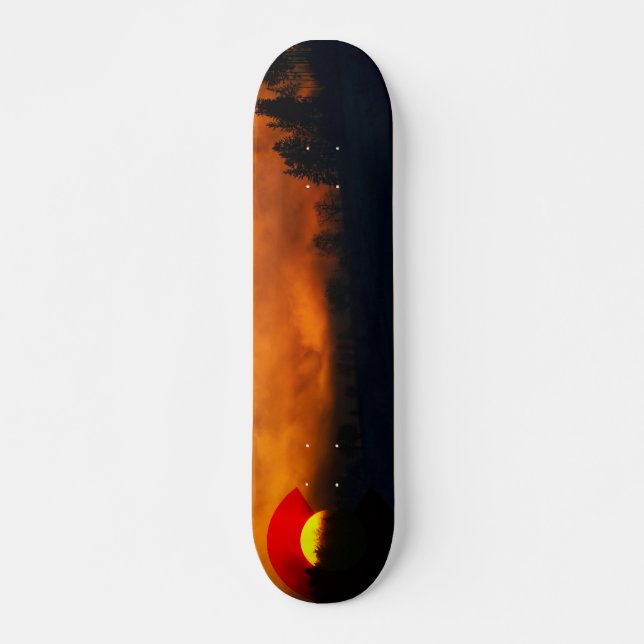Colorado Mountain Sunset Skateboard (Vorne)