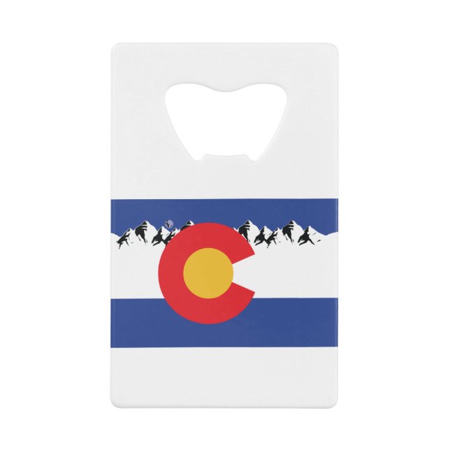 Colorado Mountains Geldbeutel Flaschenöffner (Vorderseite)