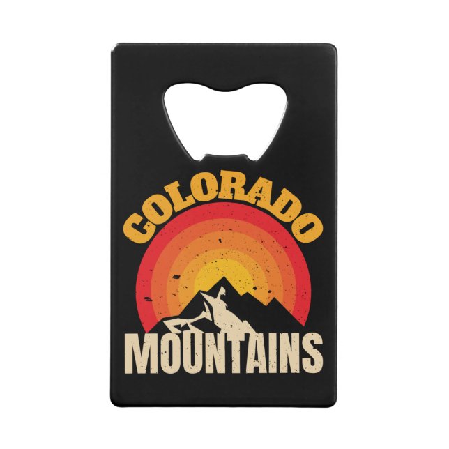 Colorado Mountains Geldbeutel Flaschenöffner (Vorderseite)