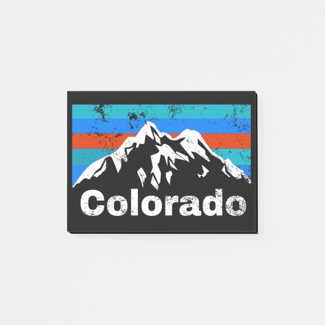 Colorado Mountains Post-it Klebezettel (Vorderseite)