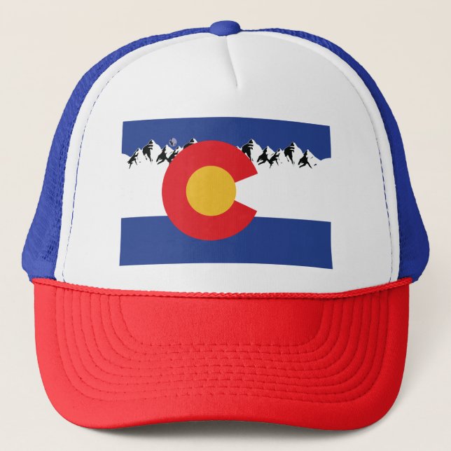 Colorado Mountains Truckerkappe (Vorderseite)