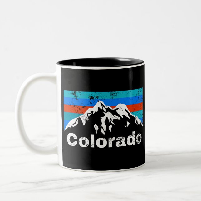 Colorado Mountains Zweifarbige Tasse (Links)