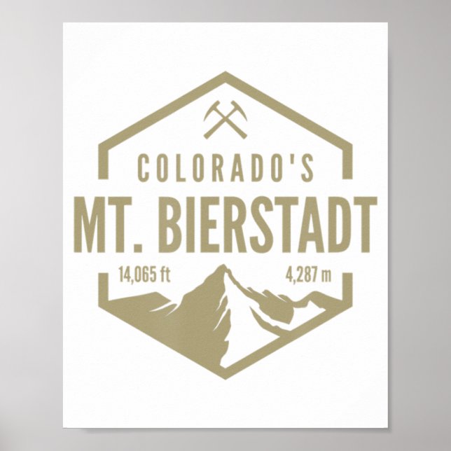 Colorado Mt Bierstadt Poster (Vorne)