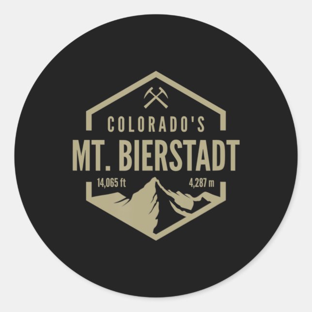 Colorado Mt Bierstadt Runder Aufkleber (Vorderseite)