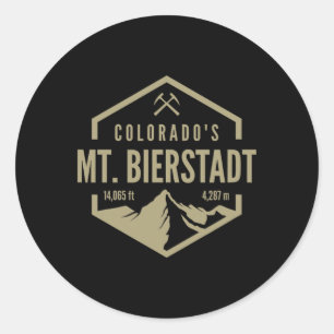 Colorado Mt. Bierstadt Runder Aufkleber
