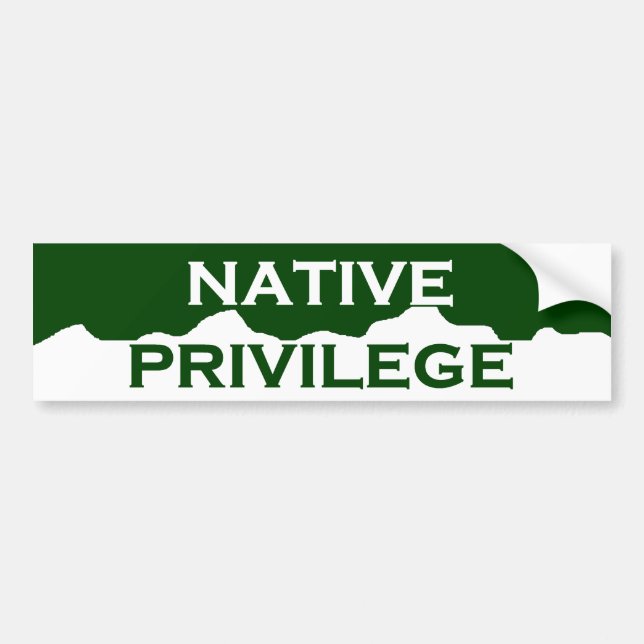 Colorado Native Privileg Autoaufkleber (Vorne)