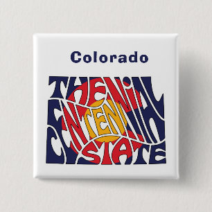 Colorado Nickname Word Art Button