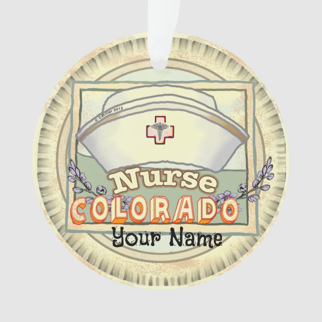 Colorado Nurse Ornament (Vorderseite)