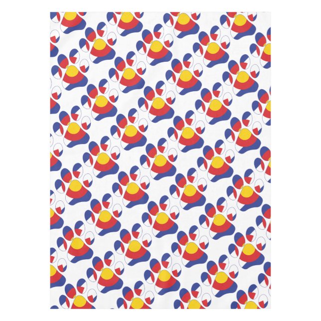 Colorado-Paw-Print-1 Tischdecke (Vorderseite)