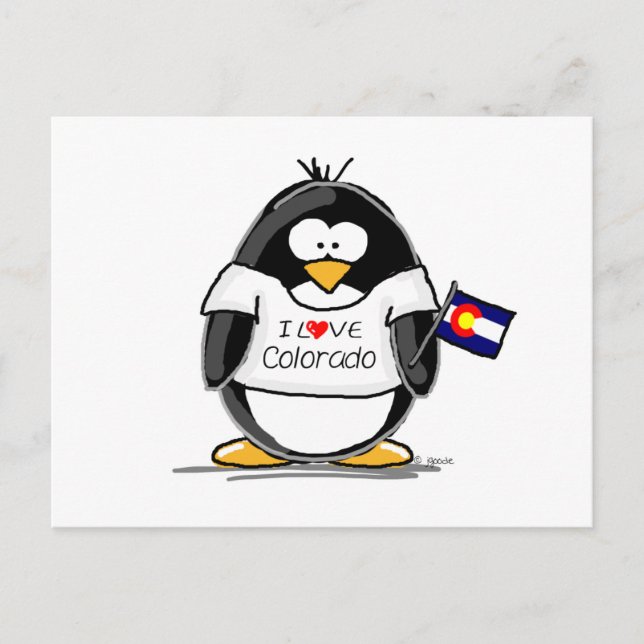 Colorado Penguin Postkarte (Vorderseite)