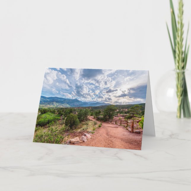 Colorado Pikes Peak Abend Wanderkarte Karte (Vorderseite)