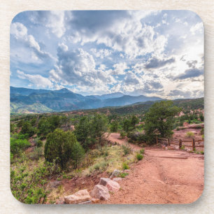 Colorado Pikes Peak Abend Wandern Getränkeuntersetzer