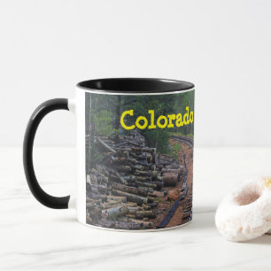 Colorado Pikes Peak Pile Pile de Bois Café Mug