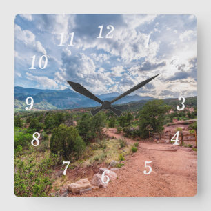 Colorado Pikes Peak Soirée Randonnée Mur Horloge