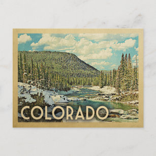 Colorado Postcard Vintager Schnee im Winter Postkarte