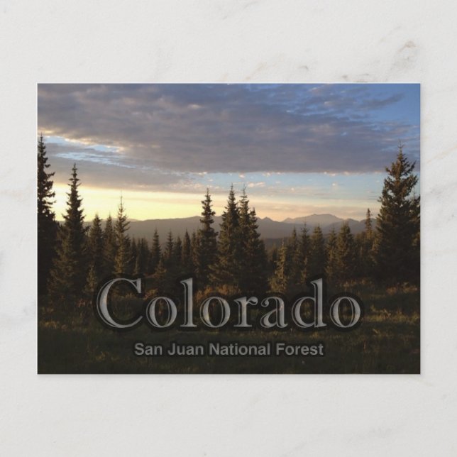Colorado Postkarte (Vorderseite)