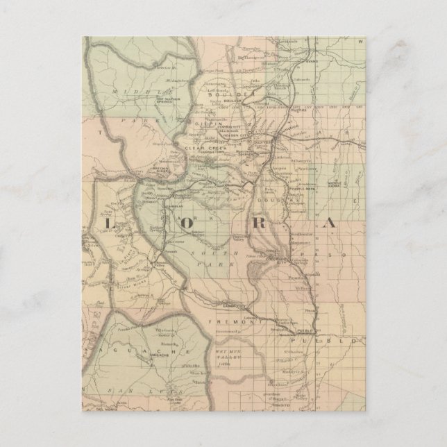 Colorado Postkarte (Vorderseite)