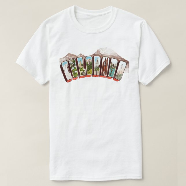Colorado Postkarten-T-Shirt T-Shirt (Design vorne)