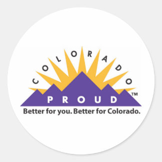Colorado Proud Runder Aufkleber