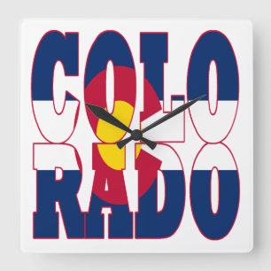 Colorado Quadratische Wanduhr