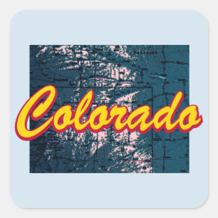 Colorado Quadratischer Aufkleber