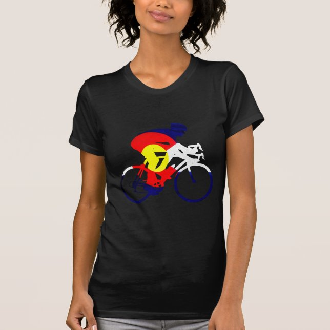 Colorado-Radfahrer T-Shirt (Vorderseite)