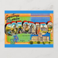 Colorado Retro-Grußpostkarte